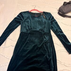 Speechless Teal Long Sleeve Dress